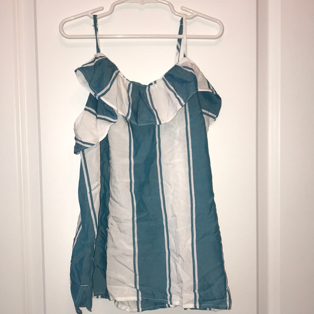 White blue old navy blouse